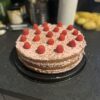 málnás csokis torta recept