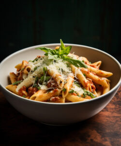 Paradicsomos tonhalas penne tészta