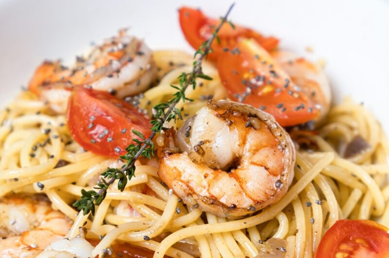 Fűszeres Garnéla Tészta